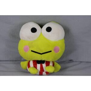 Sanrio Hello Kitty and Friends Keroppi Plush Stuffed Frog Toy 2024 Striped Shirt